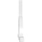 Ekena Millwork Ericson Architectural Grade PVC Gable Bracket, 108"W x 45"H x 4"D x 4"F, 10/12 Pitch GBP108X45X0404ERI00 - alternate 4